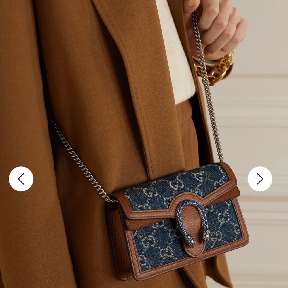 GUCCI Dionysus Super Mini Blue Denim